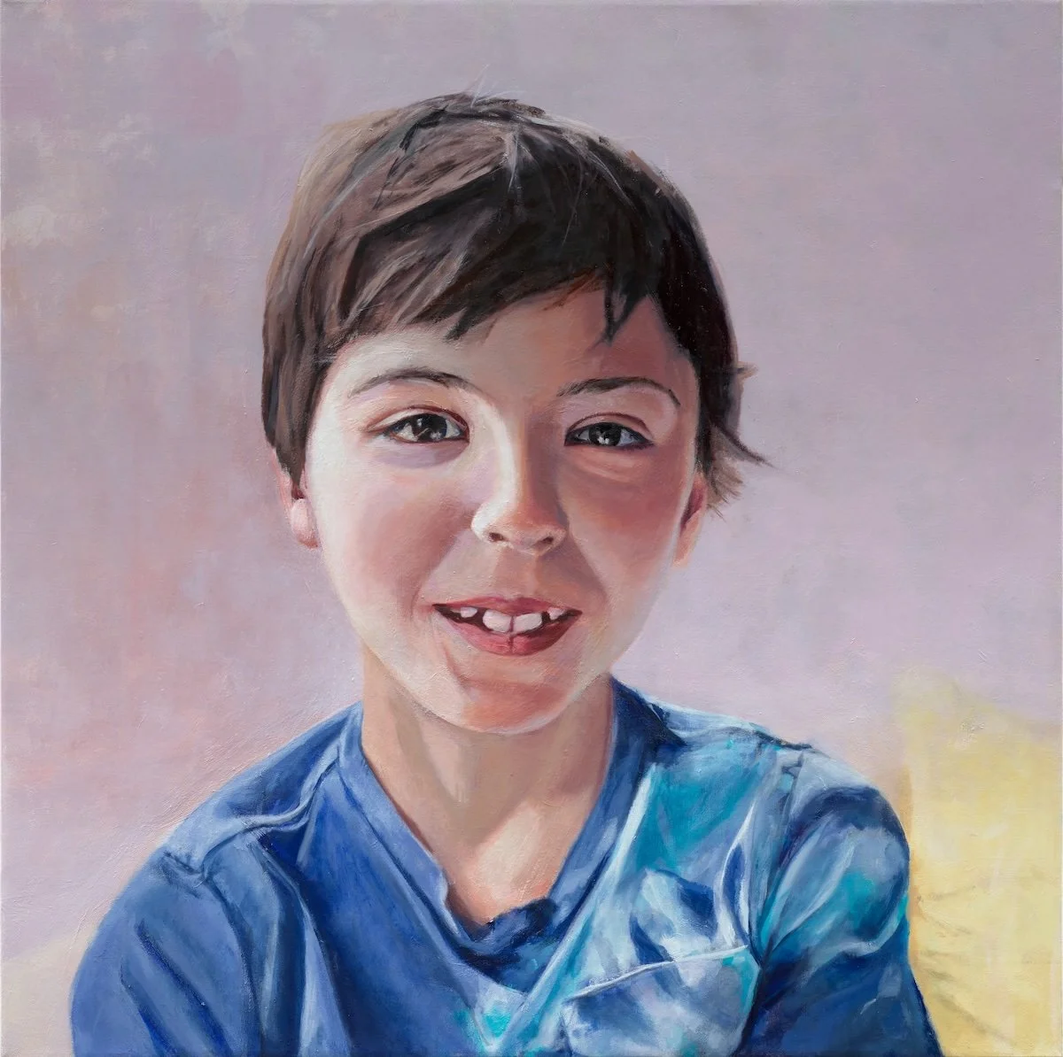  E 
 2024  22" x 22"  
 Oil on Canvas 
