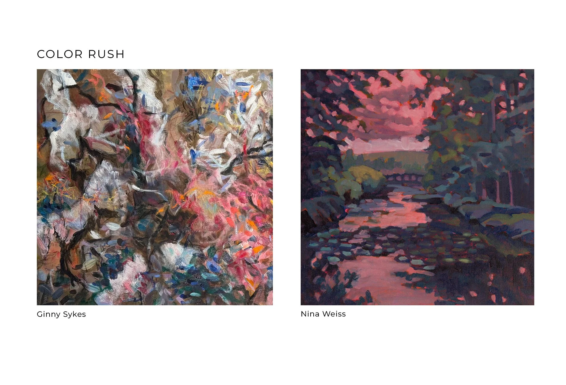 Color Rush: Ginny Sykes and Nina Weiss