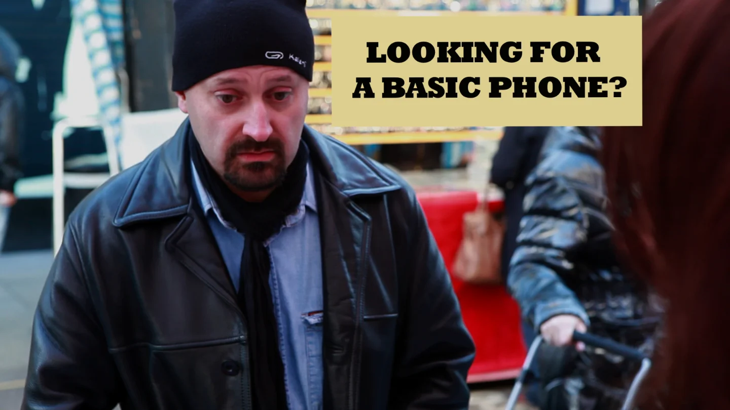 Basic Dave Buys A Phone Dave wants a simple phone, but finding one is not easy. Will he have to compromise?
