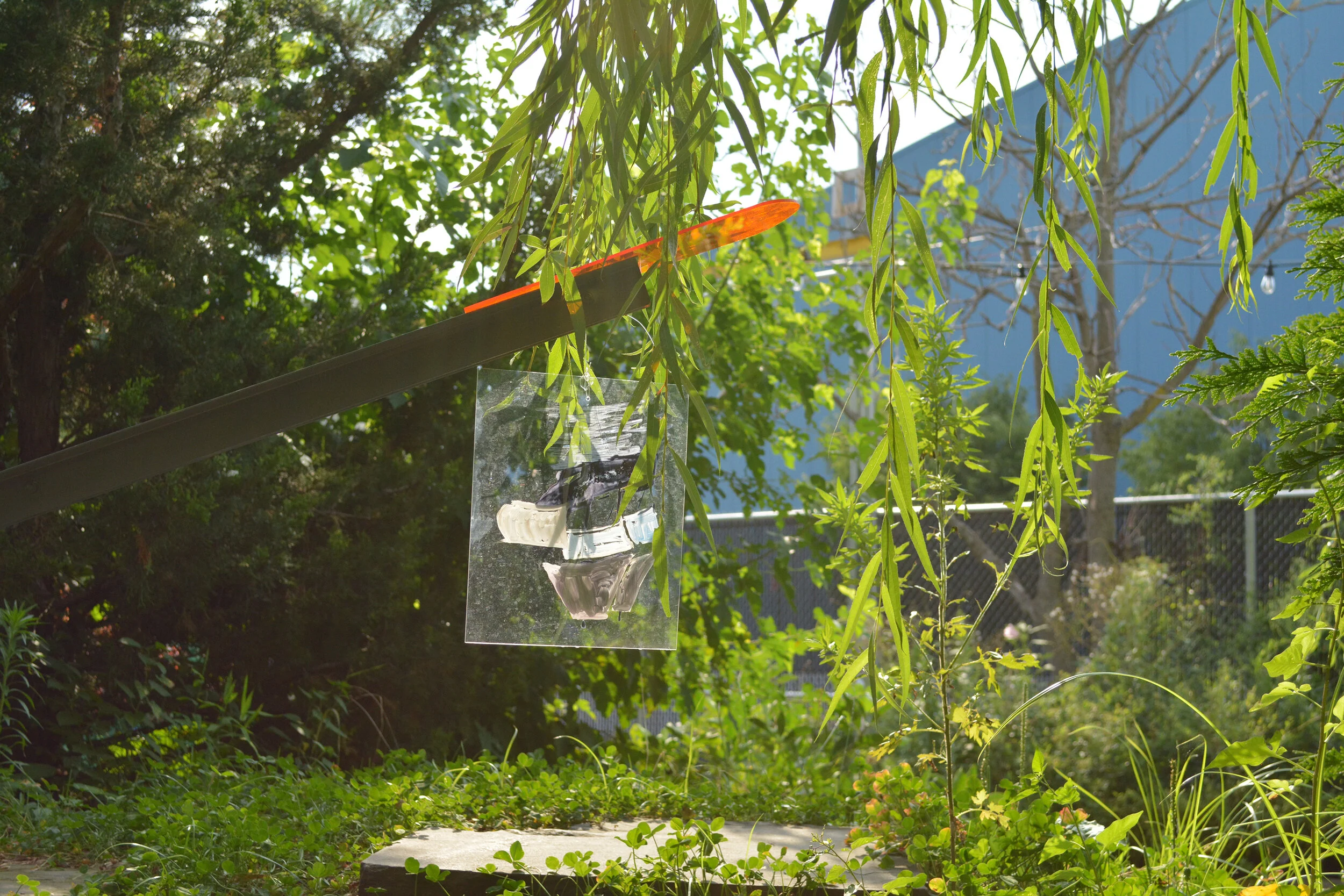 SEAsaw, Colonial Ship (detail), 2021, plexiglass, acrylic paint, metal.
