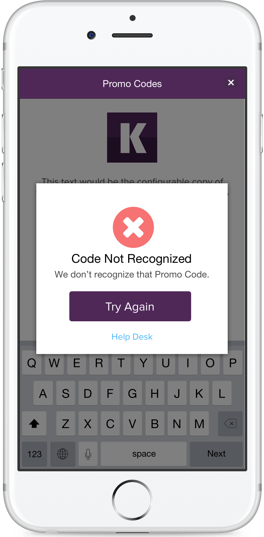 Koalla Mobile Promo Code Error.png