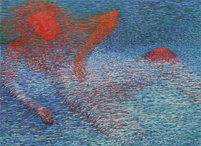 Red Woman of the Lake 72 X 48