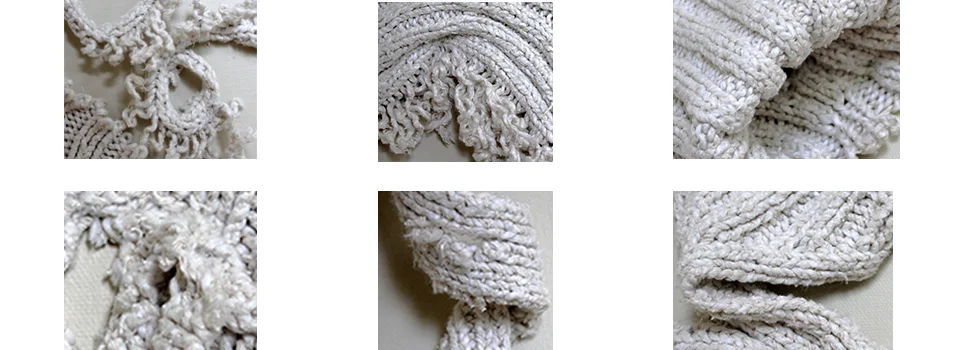 Ribbed Sweater I details (top), Ribbed Sweater II details (bottom)