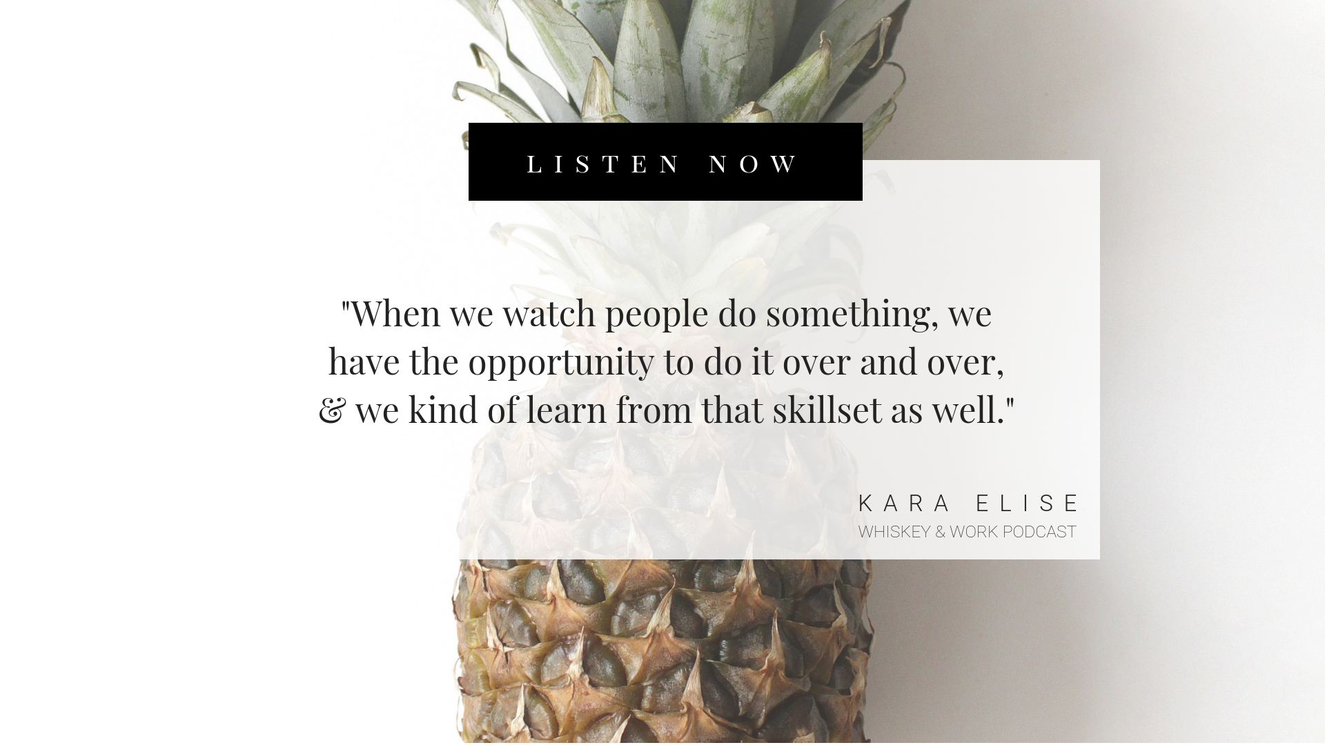 Copy of Kara Elise Whiskey and Work Podcast with Kelsey Murphy