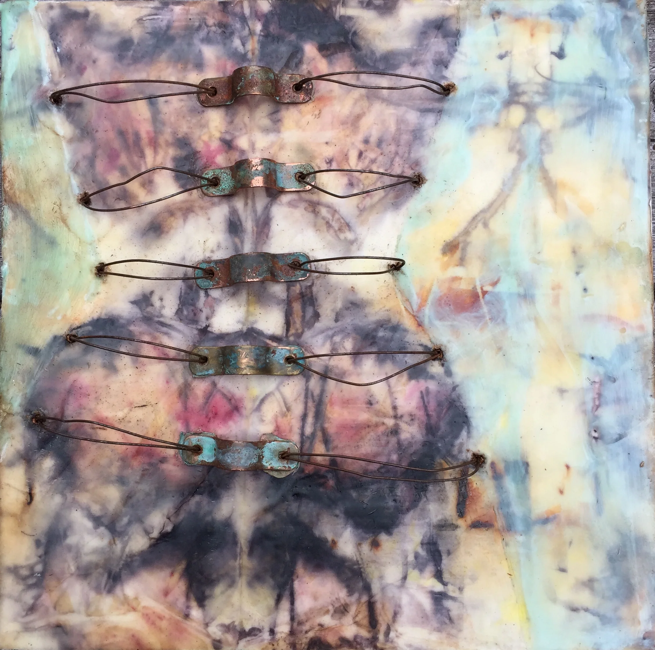 Corsets, Rust and Encaustic Wax Workshop with Pam Nichols