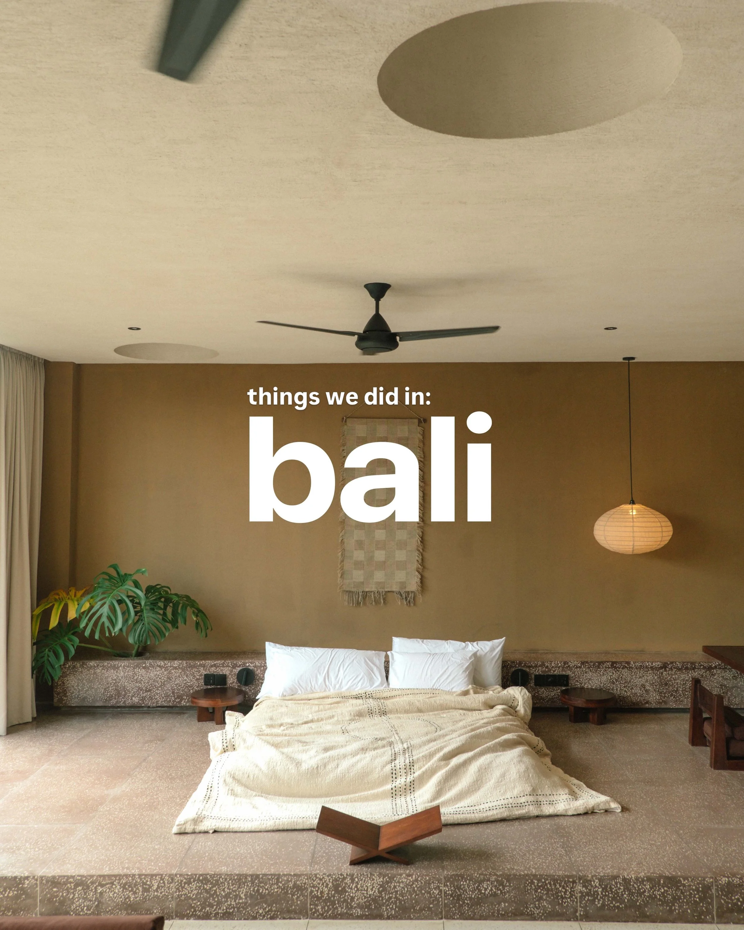 20 photos of some things we did in bali 🏝️