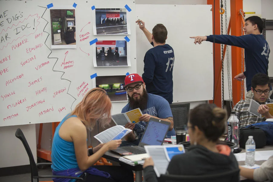 The team reads through the project brief and is introduced to the project.
