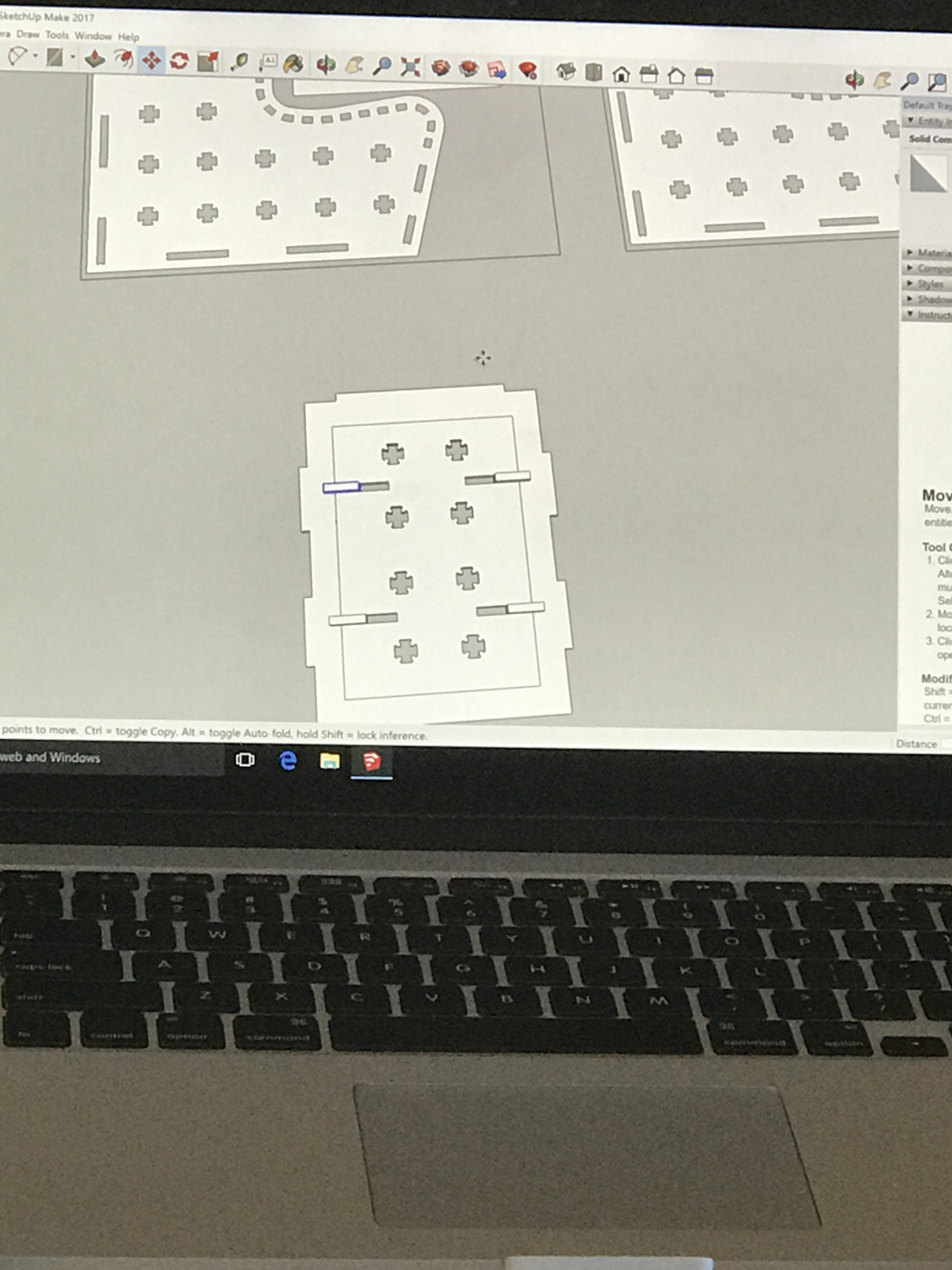 Finishing touches on the access hatch design.