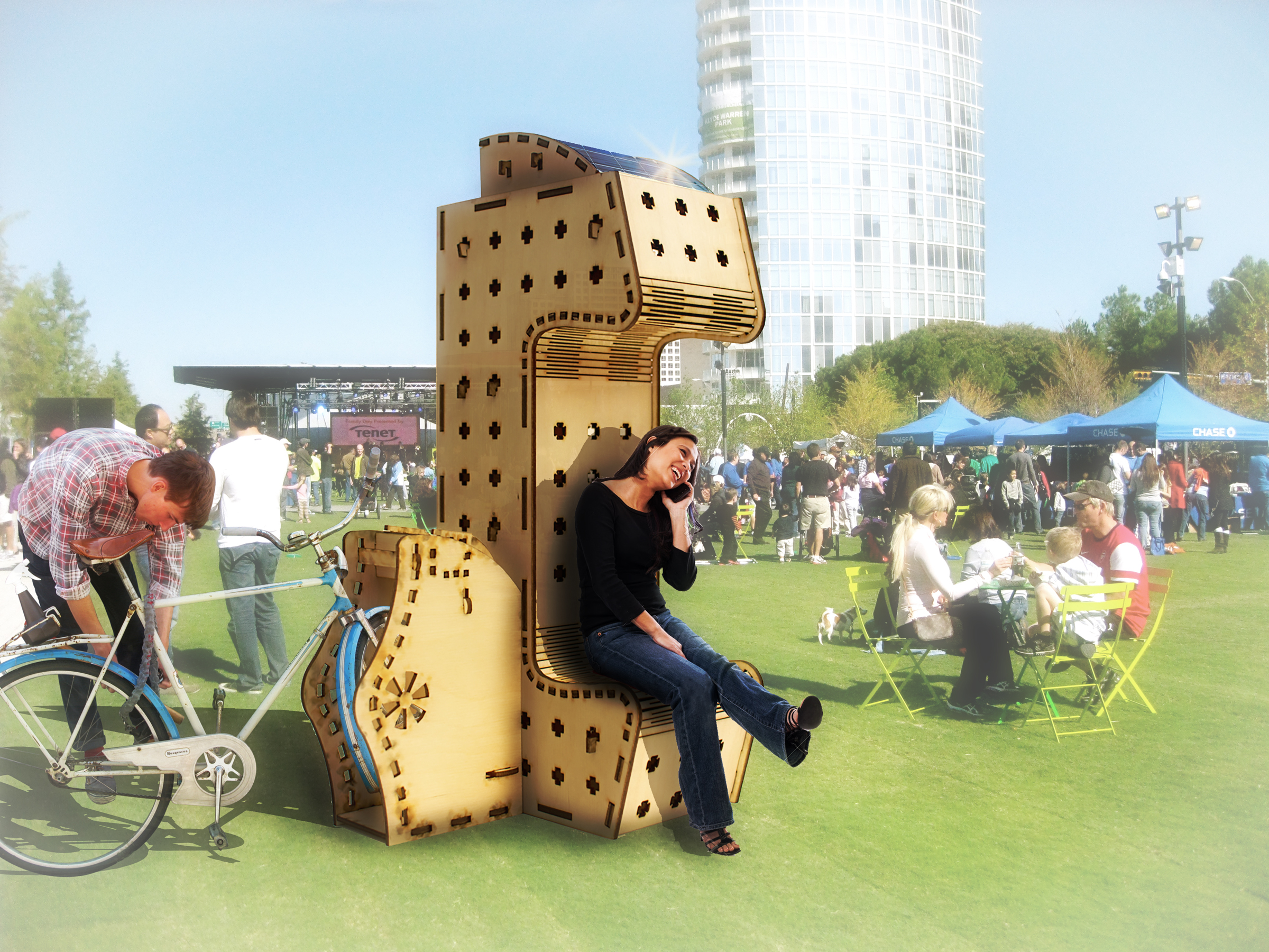 A render of a potential use case of the ModPod.