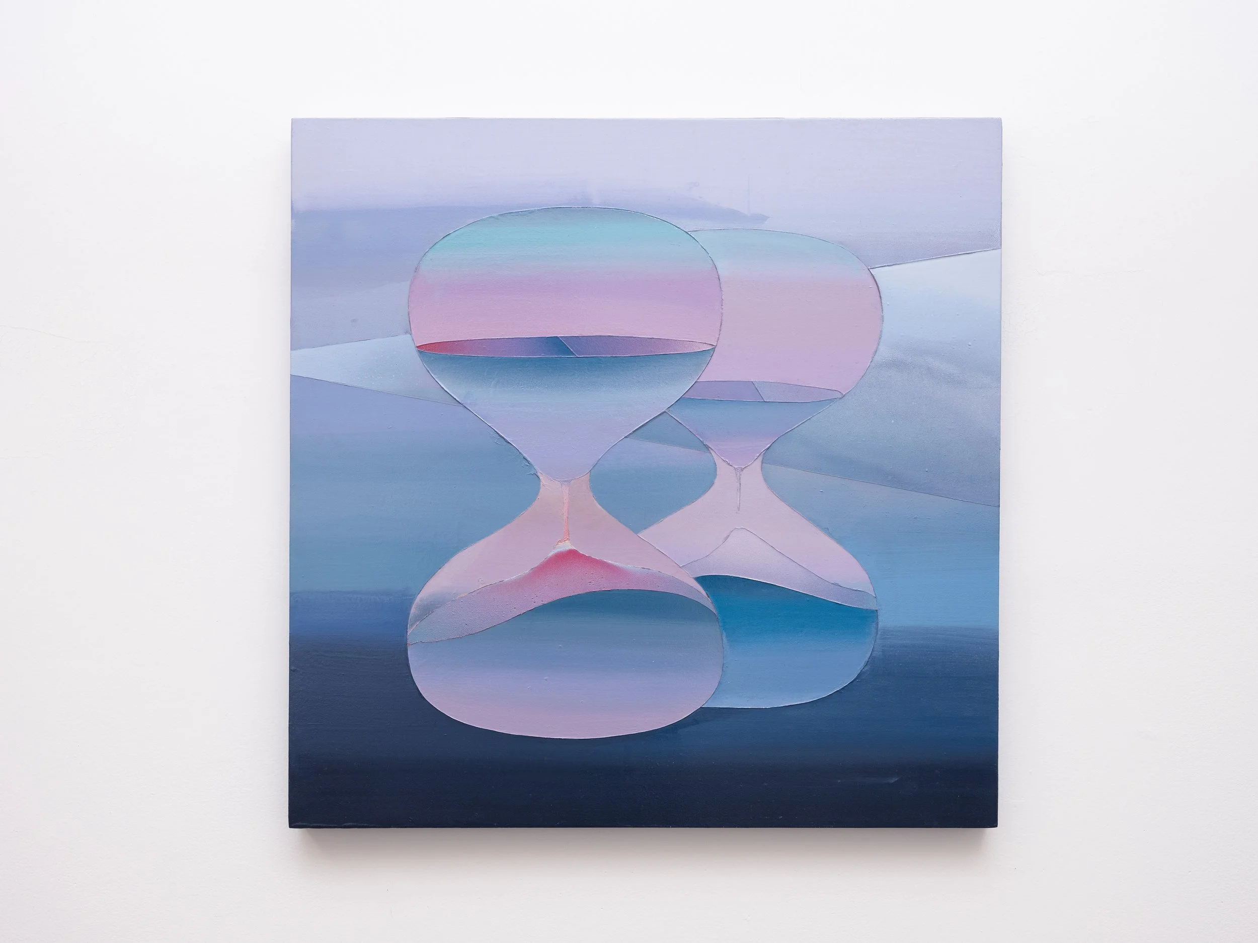   Whose Acceptance Have You Been After and for How Long?   Acrylic, spray paint, house paint, and graphite on wood  30 x 30 inches  2022 