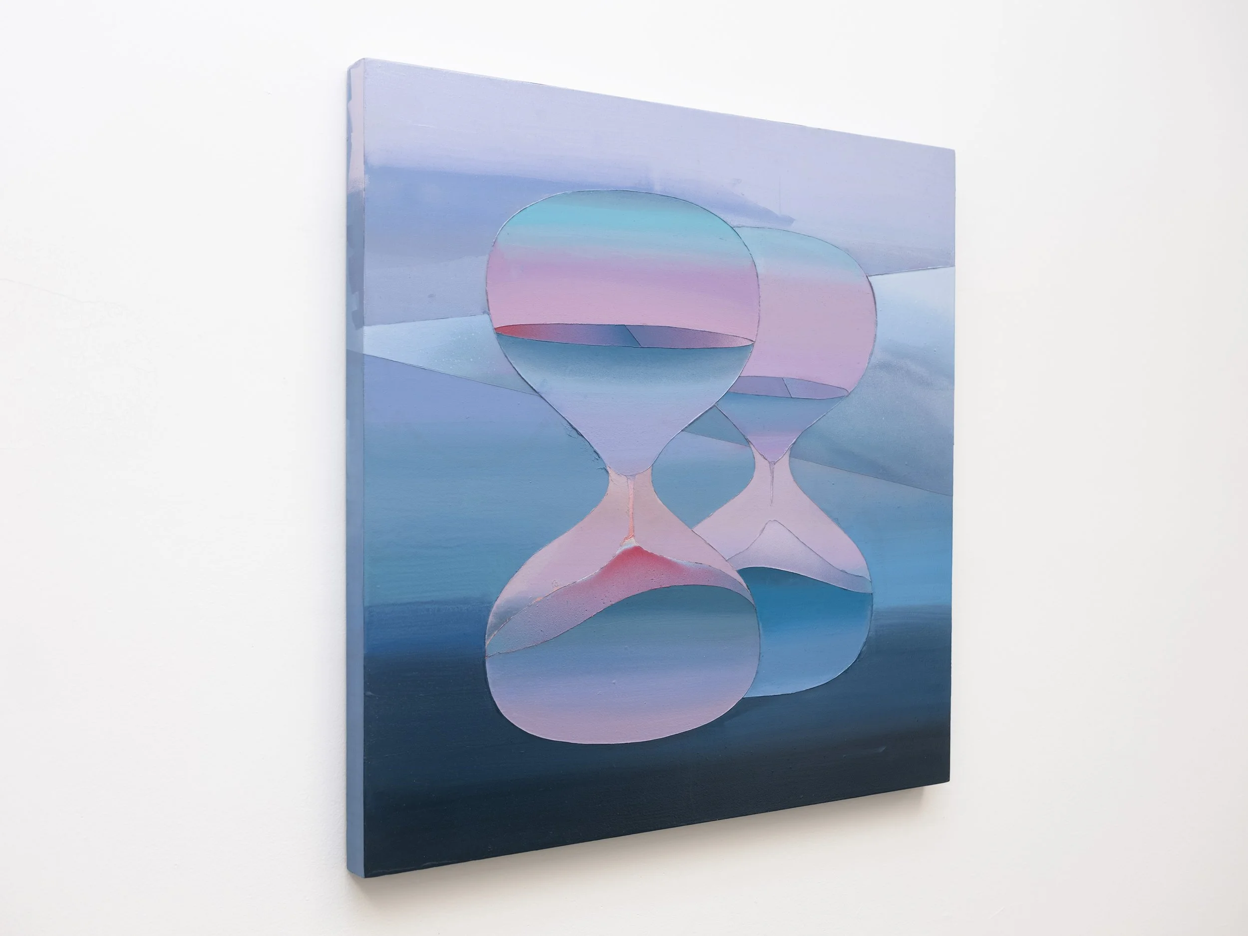   Whose Acceptance Have You Been After and for How Long?   Acrylic, spray paint, house paint, and graphite on wood  30 x 30 inches  2022 