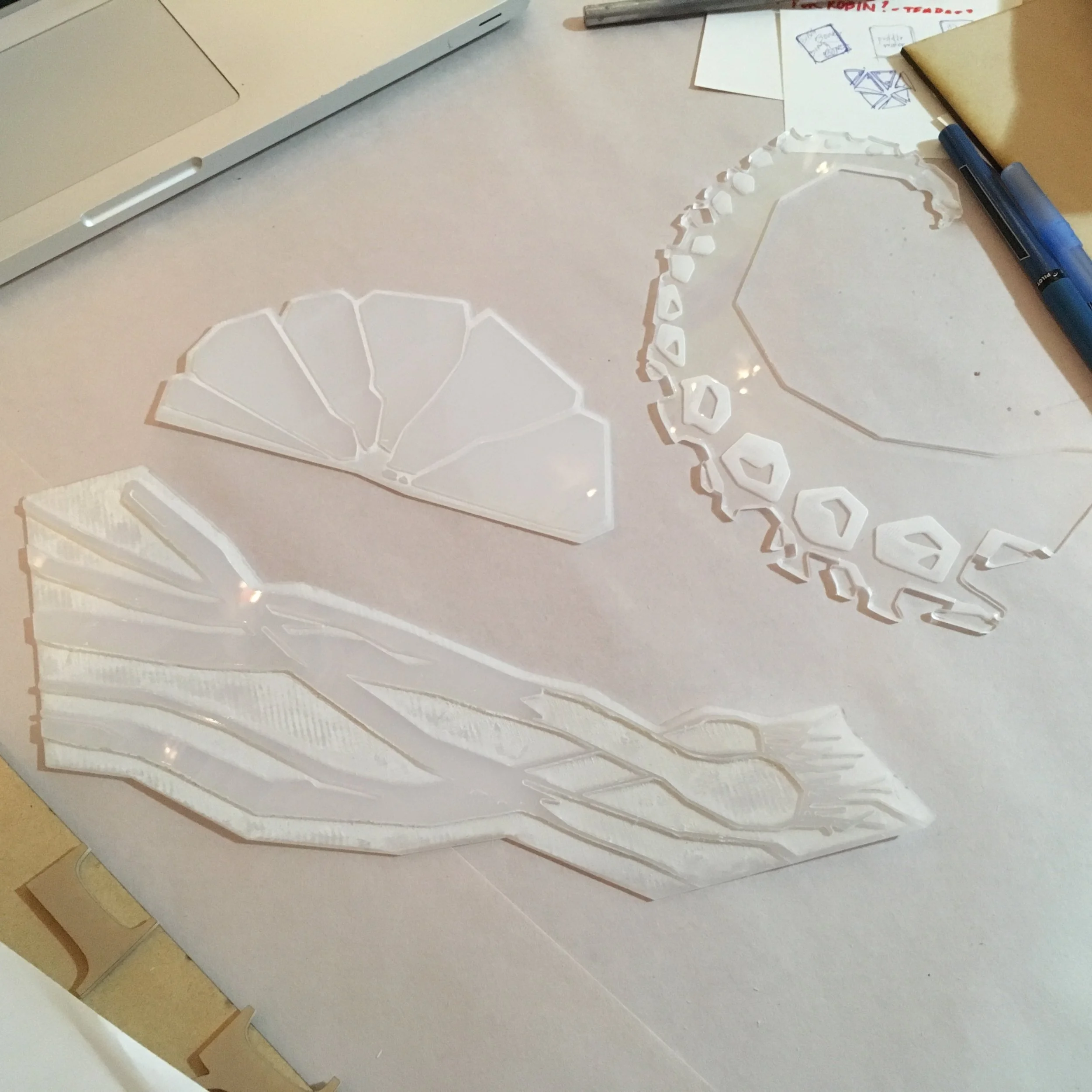  Final lasercut acrylic block stamps 