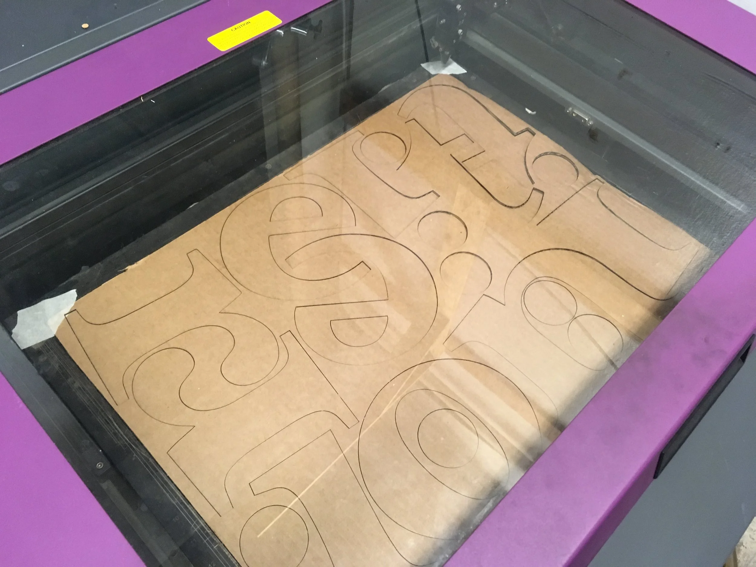  Lasercutting installation letters 