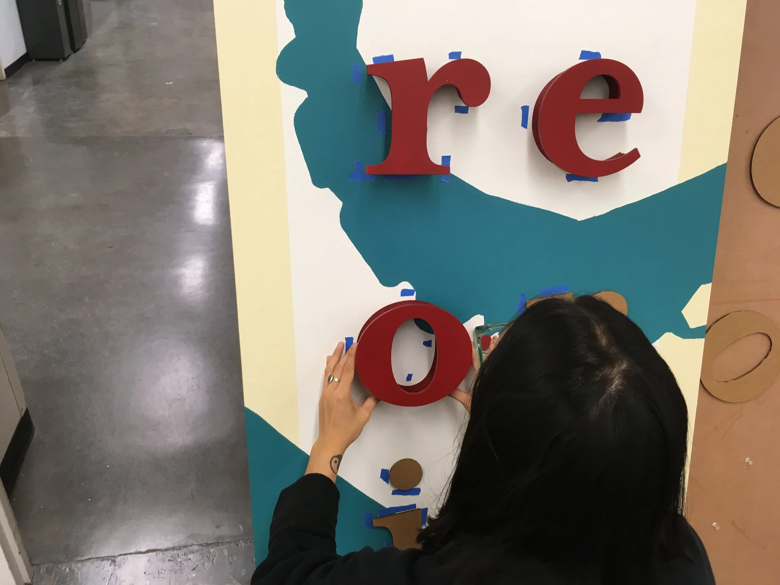  Charity placing title letters 