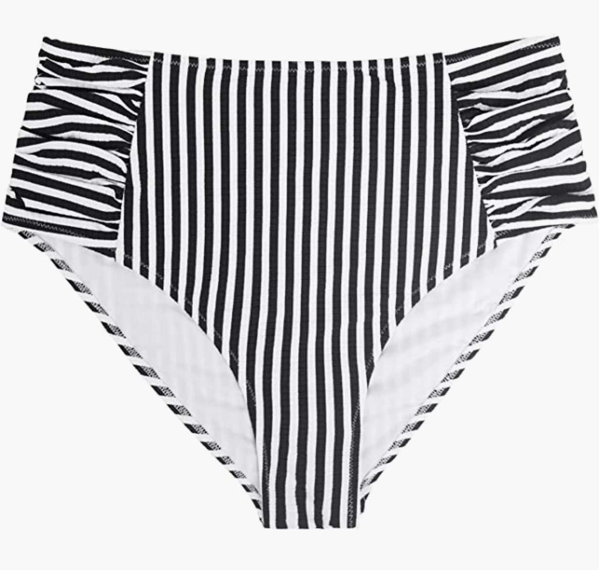 Plus Size Striped Bikini Bottom