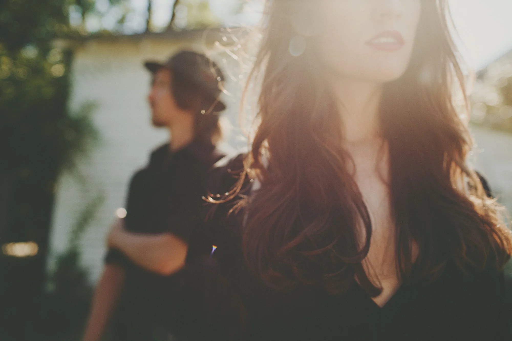  Music & Fashion Photographer Jennifer Skog photographs folk rock duo Ghost & Gale at singer/songwriter Brodie Jenkins California family property.  Hair & Makeup by Lindsay Skog. 