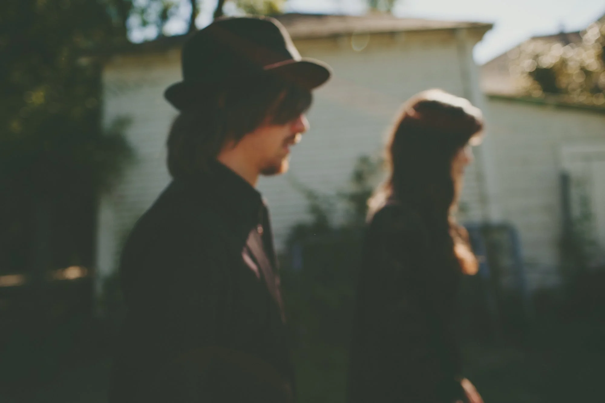  Music & Fashion Photographer Jennifer Skog photographs folk rock duo Ghost & Gale at singer/songwriter Brodie Jenkins California family property.  Hair & Makeup by Lindsay Skog. 