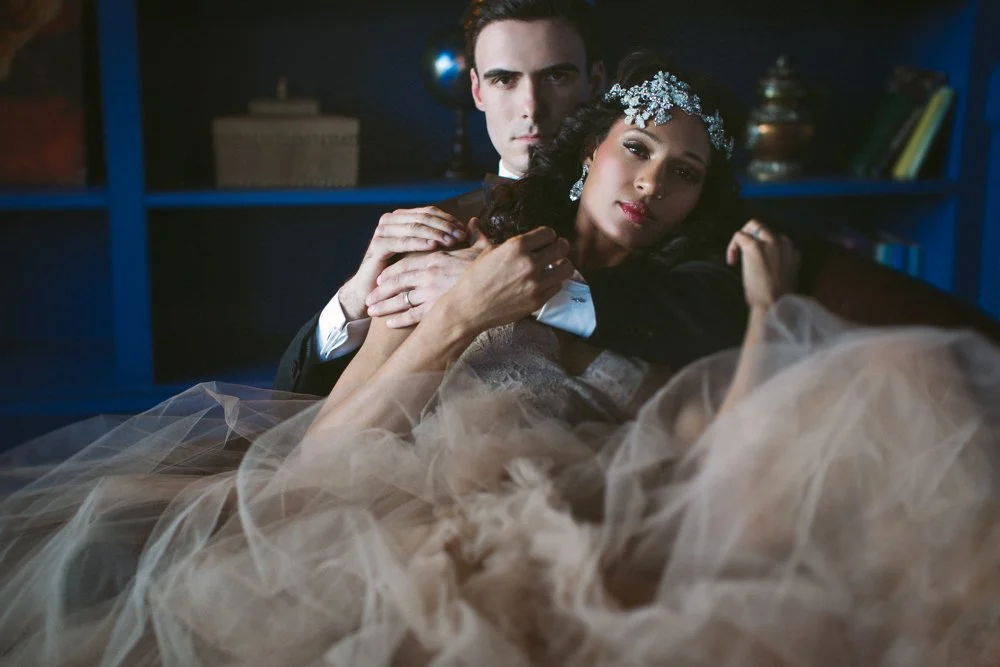  JENNIFER SKOG  photographs bridal editorial in the Claremont Hotel's newly renovated rooms. 