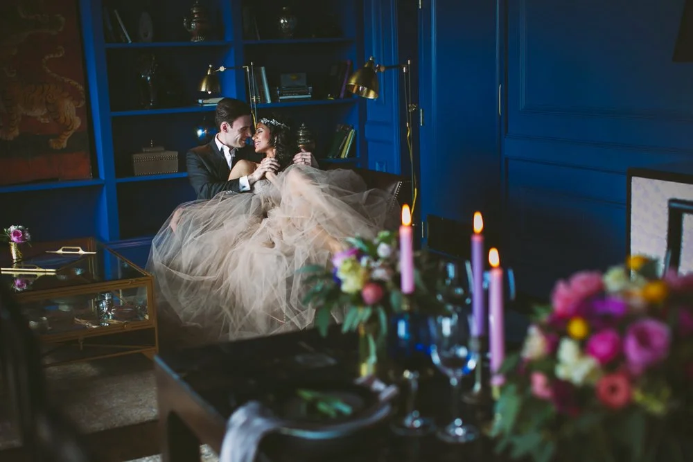  JENNIFER SKOG  photographs bridal editorial in the Claremont Hotel's newly renovated rooms. 