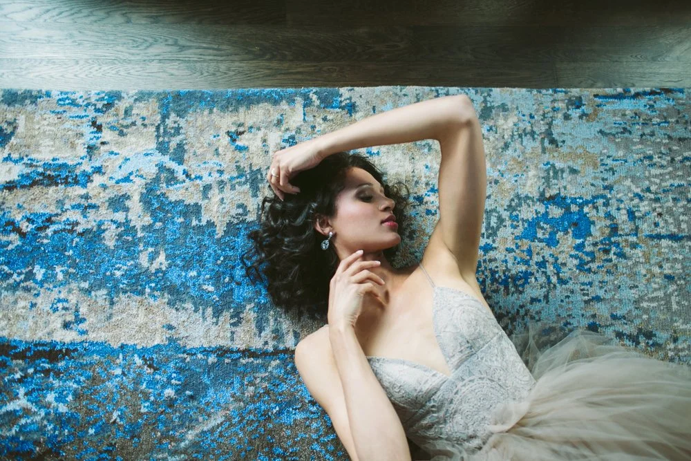  JENNIFER SKOG  photographs bridal editorial in the Claremont Hotel's newly renovated rooms. 