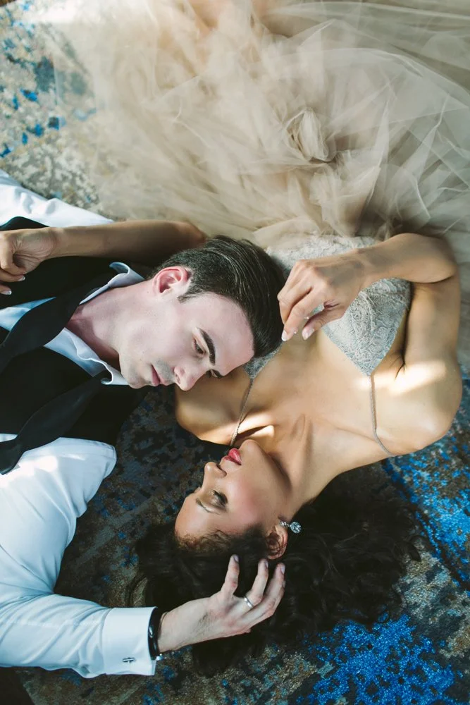  JENNIFER SKOG  photographs bridal editorial in the Claremont Hotel's newly renovated rooms. 