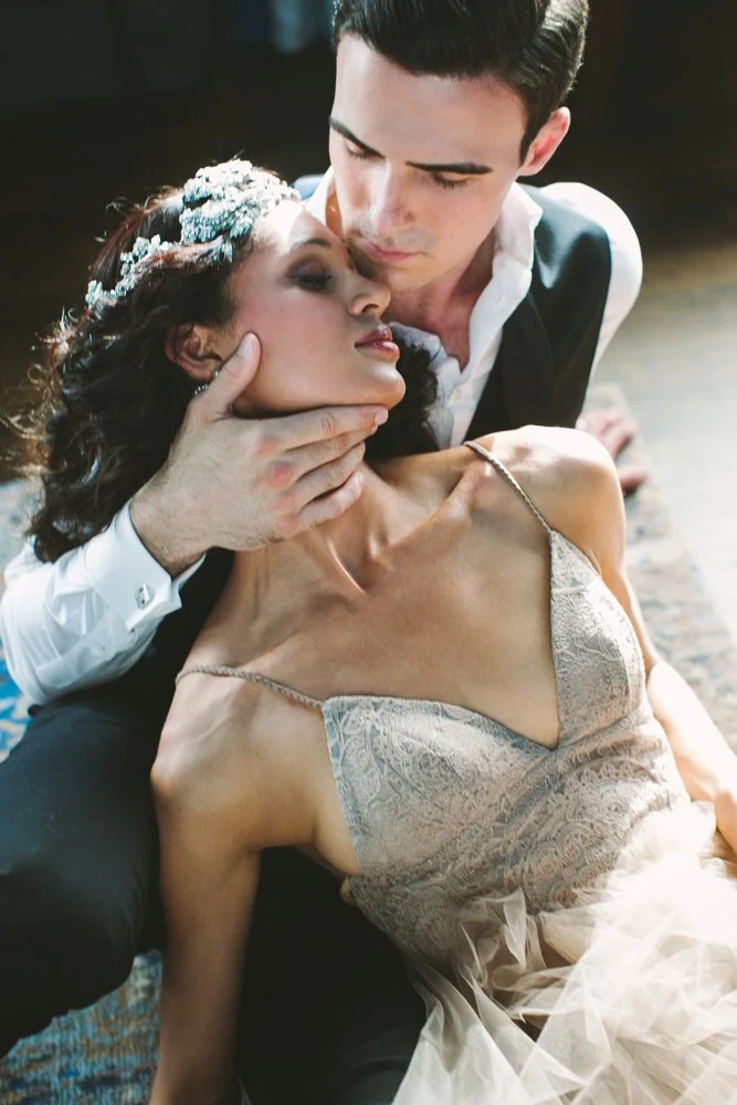  JENNIFER SKOG  photographs bridal editorial in the Claremont Hotel's newly renovated rooms. 