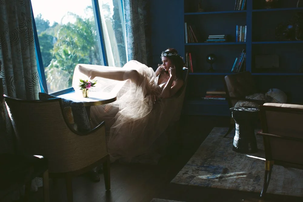  JENNIFER SKOG  photographs bridal editorial in the Claremont Hotel's newly renovated rooms. 