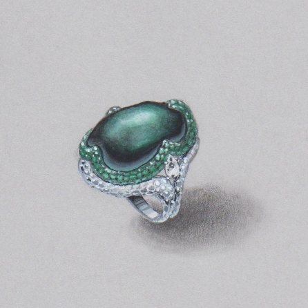 Tahitian pearl ring