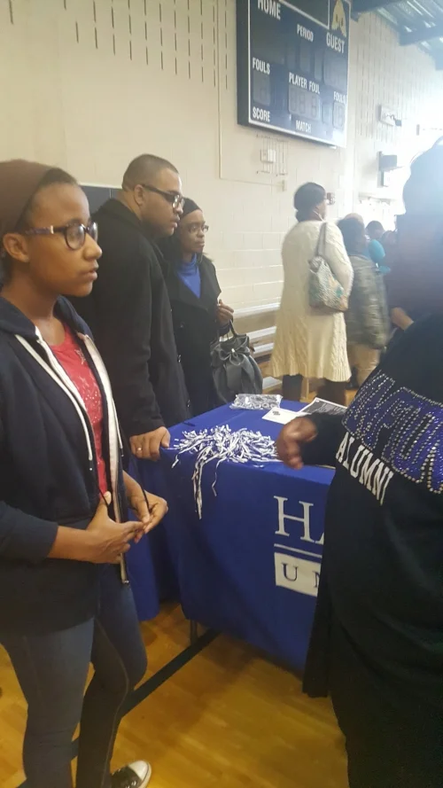 Kay at the Hampton University Table