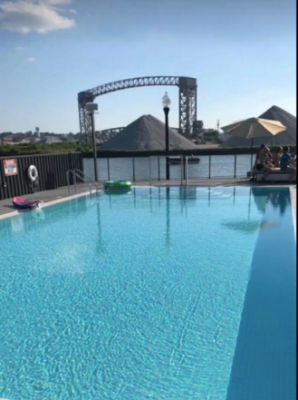 The view from the pool at FWD Day and Night Club