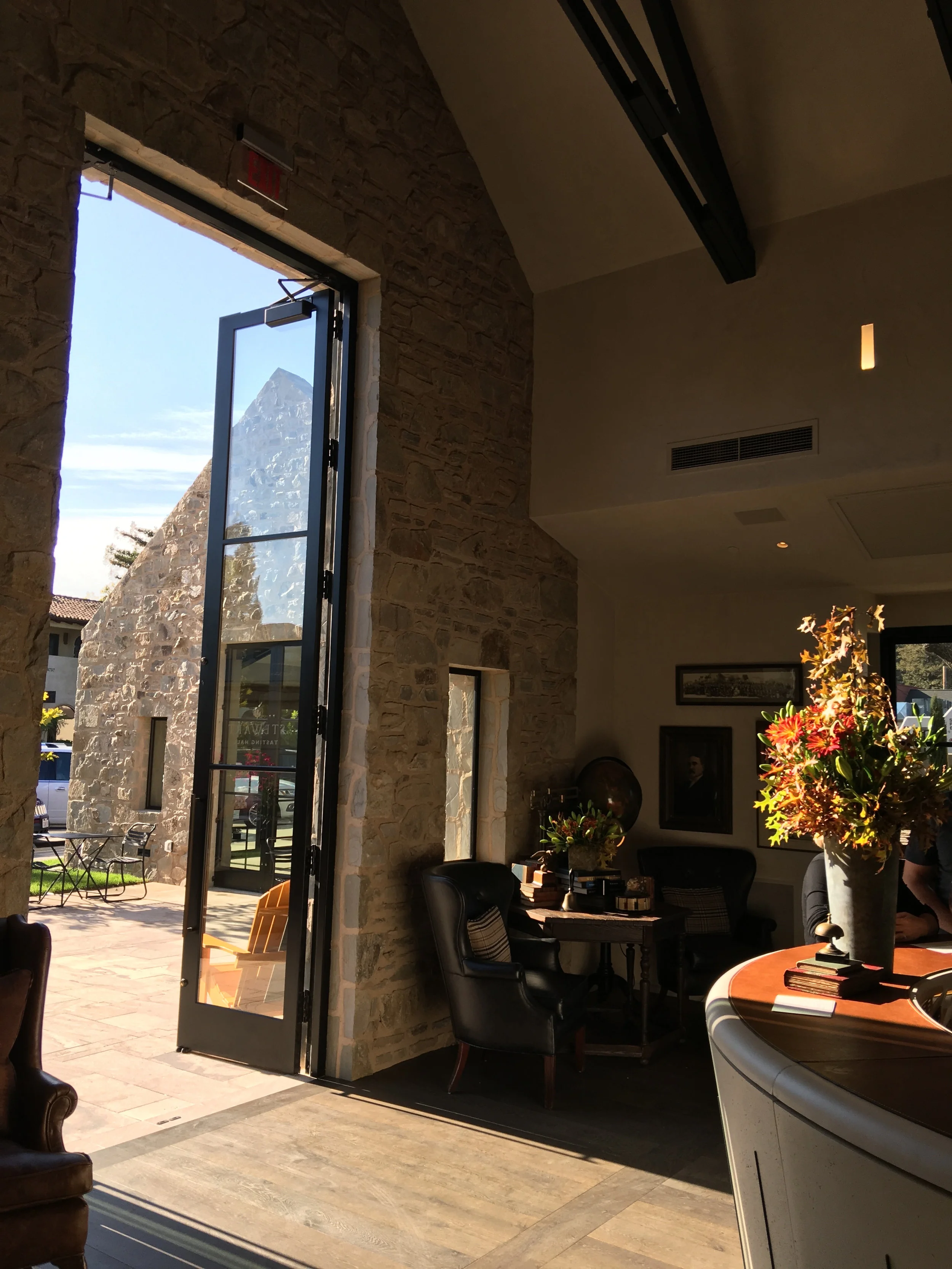 Six hinge doors make for a grand entrance ( Photo: Mike Casey, The 29 Napa )