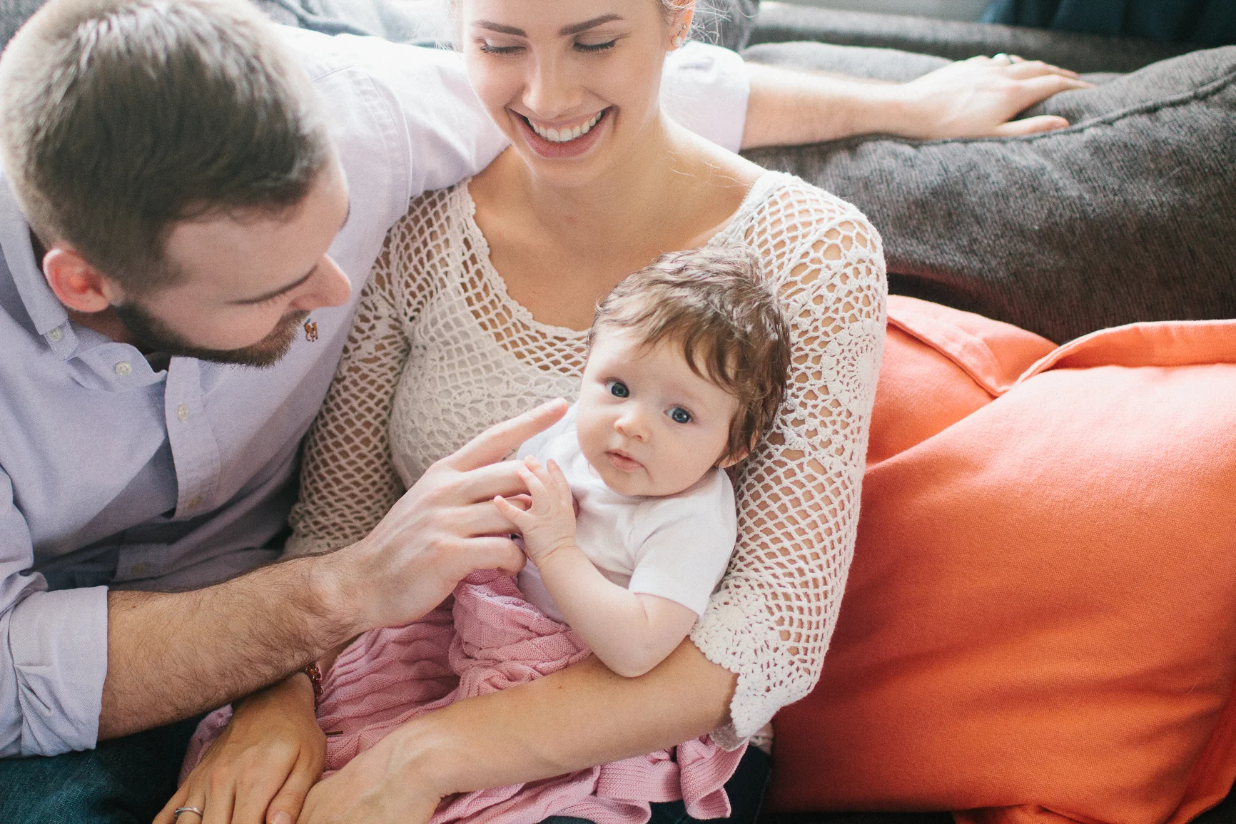 Baby girl Olivia, lifestyle and newborn photography session