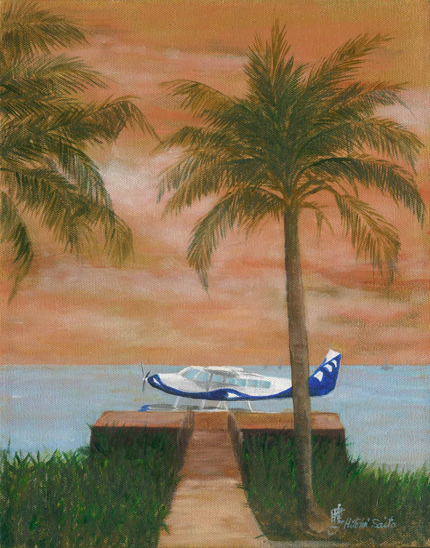 Travel to Paradise 14”x18”