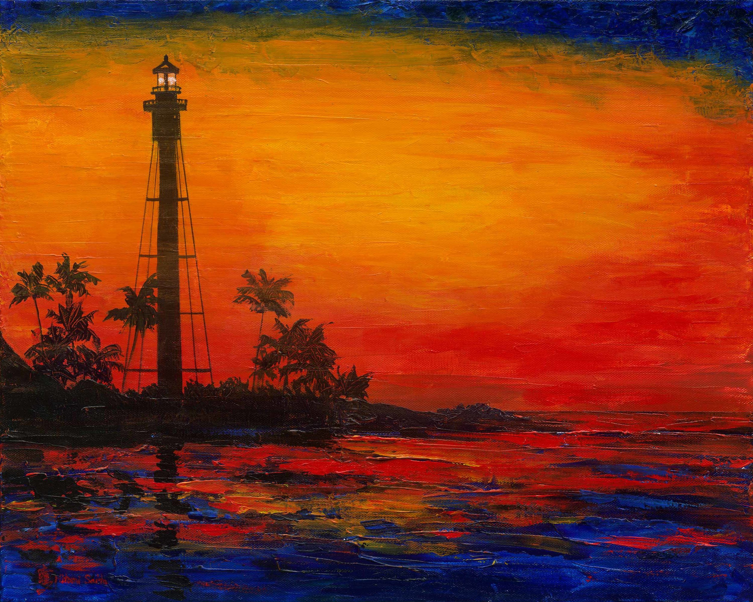 Monet’s Sunset at Light House Point 16”x20”