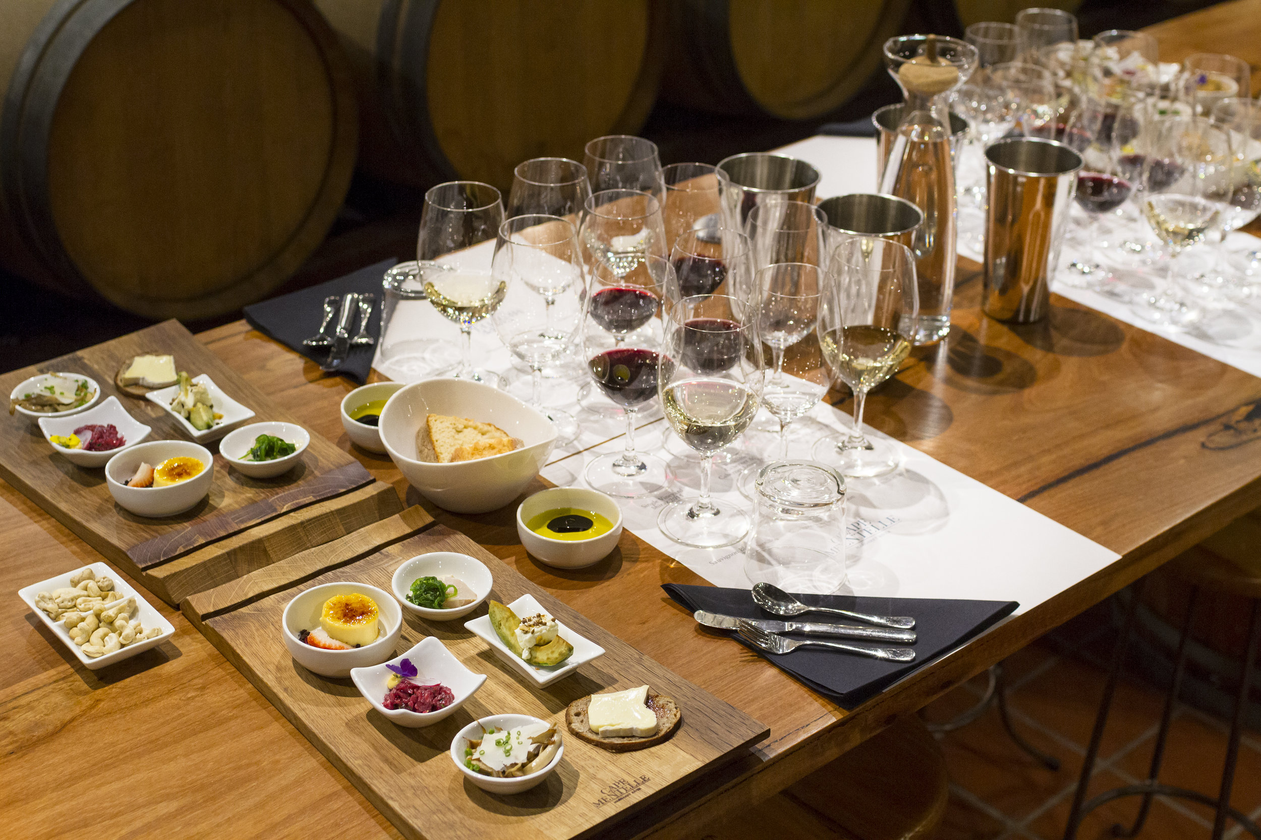 A behind the scenes tour at one of the regions founding five wineries followed by a private tasting of six wines matched to a selection of delicious local produce, hosted in the historic Cape Mentelle barrel cellar.   
