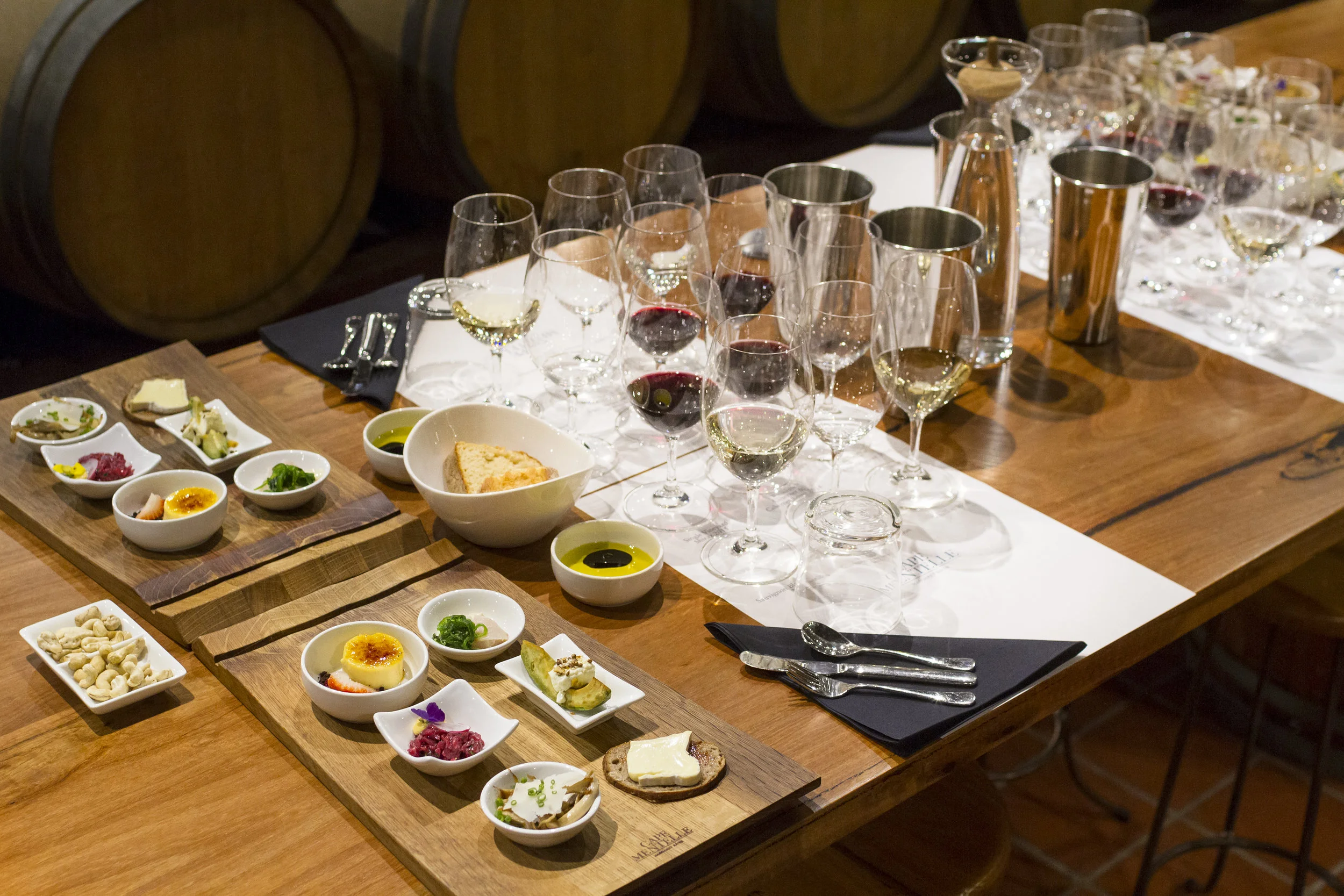  A behind the scenes tour at one of the regions founding five wineries followed by a private tasting of six wines matched to a selection of delicious local produce, hosted in the historic Cape Mentelle barrel cellar.   