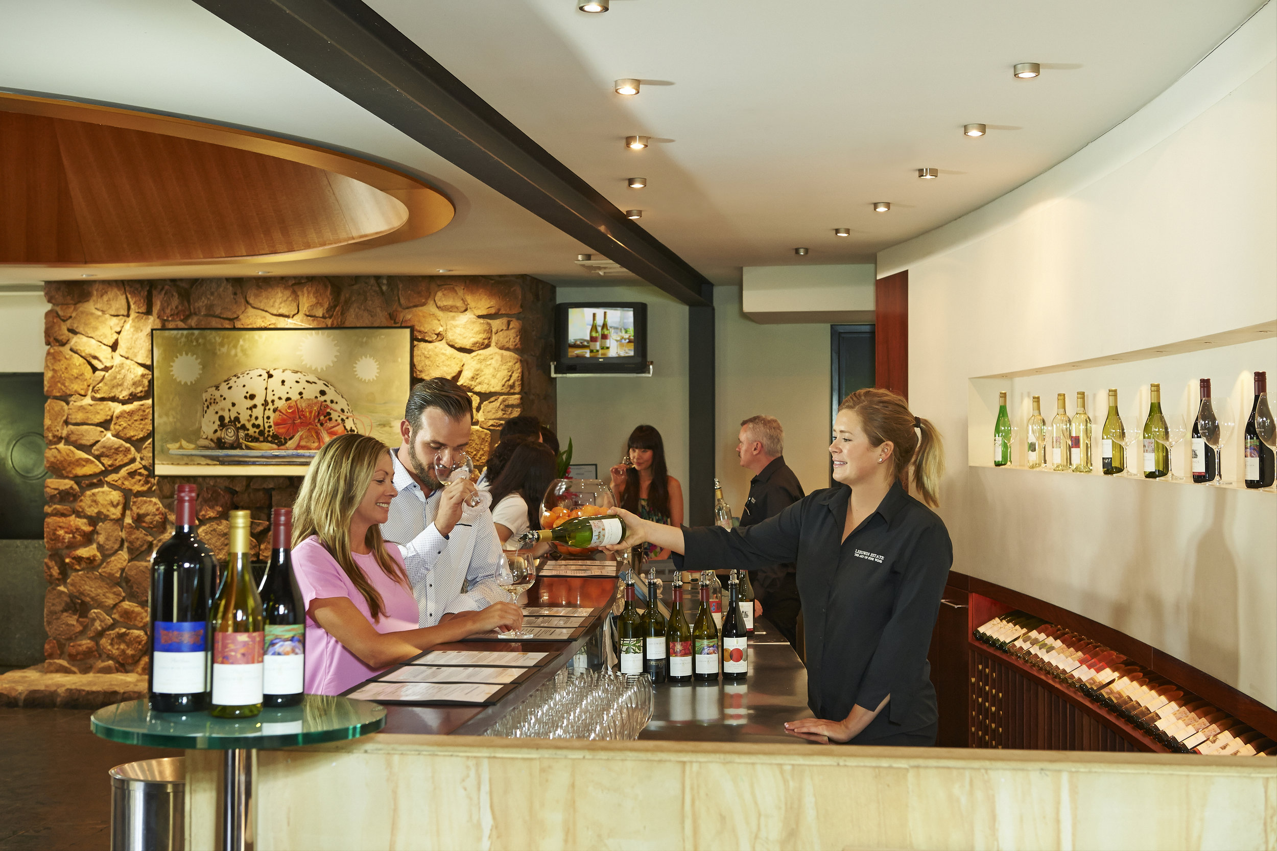  Leeuwin Estate’s cellar door is a combination of native wood and stone and adjoins their five start restaurant. 