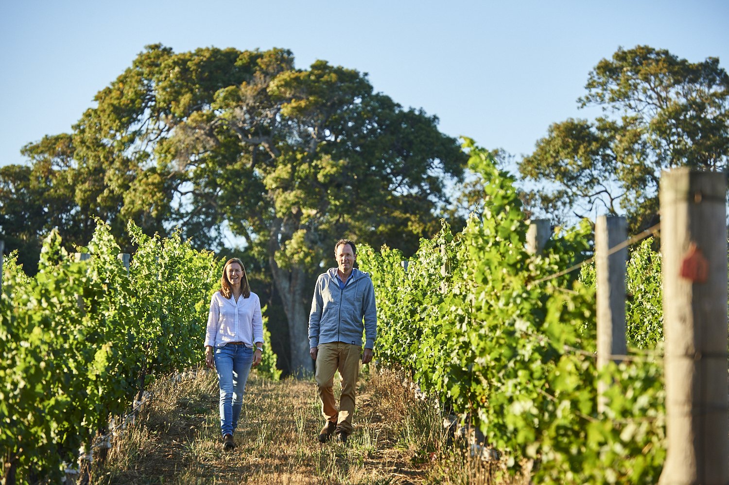 Robert and Genevieve Mann. We’re husband and wife, heads and hearts of Corymbia, and part of one of the oldest and most influential families in the winemaking industry.