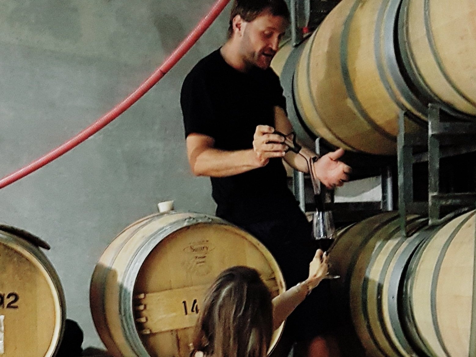 The chance to theive wines straight out of the barrel...Mr BARVAL