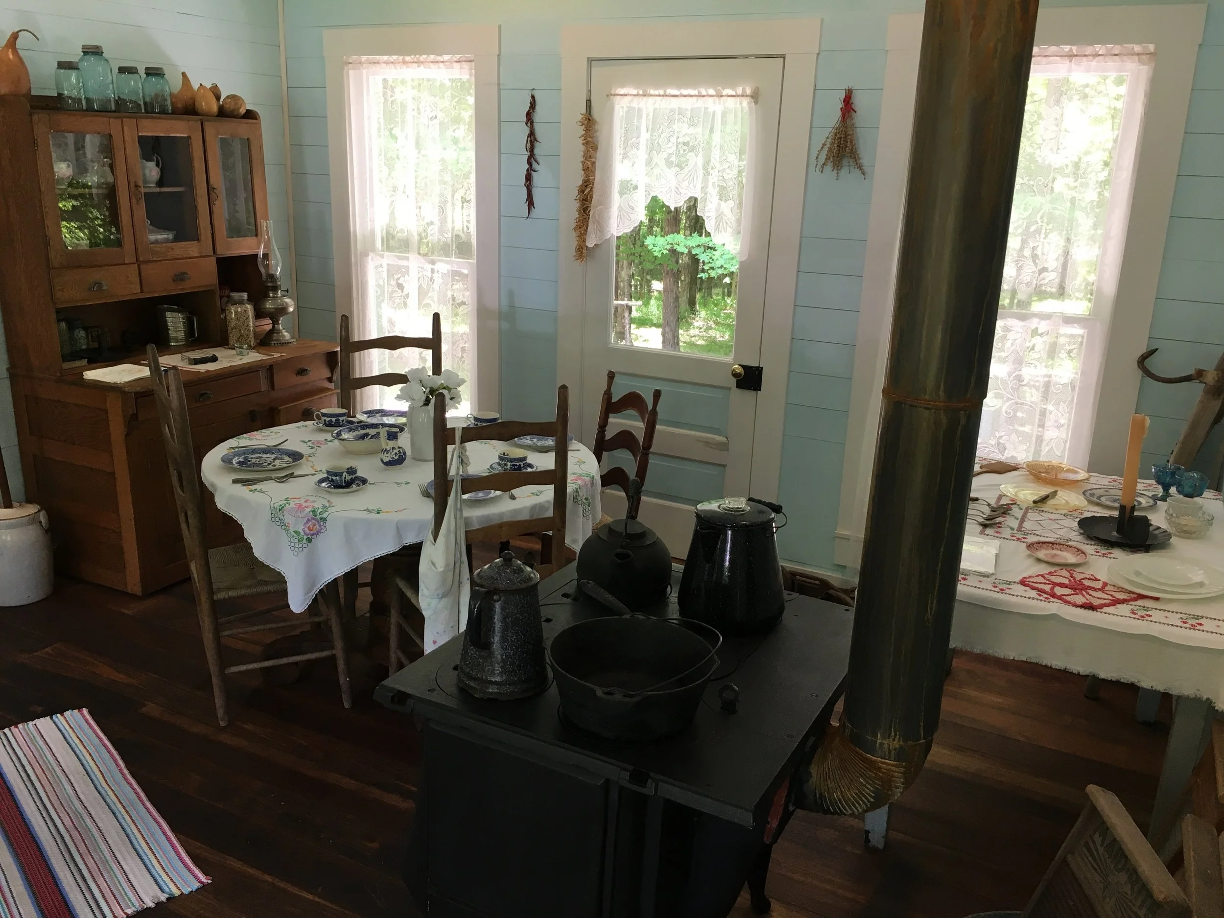 The kitchen/parlour at Bill Monroe's homeplace, Rosine, KY