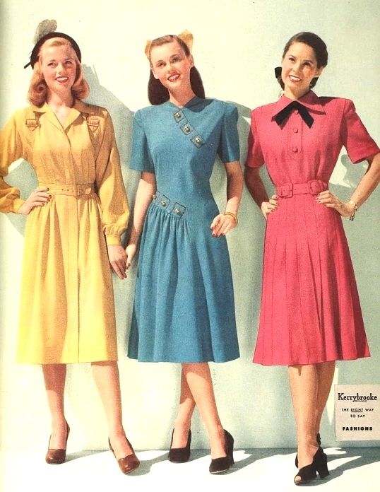 1940s fashion dresses