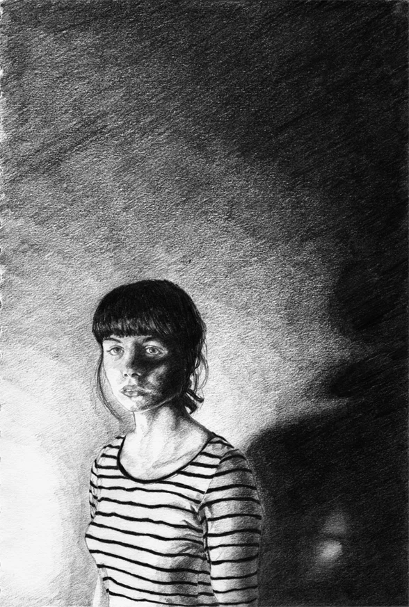  Graphite on paper. 