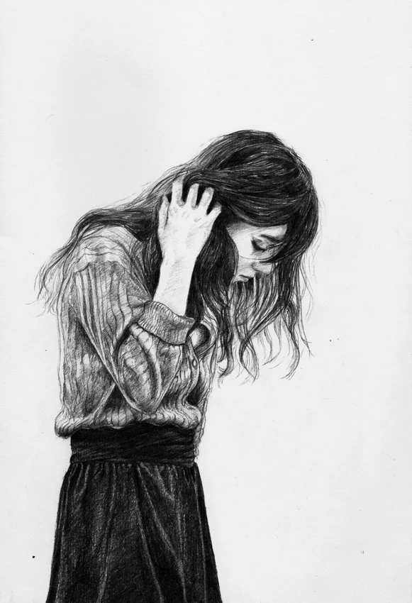  Graphite on paper. 