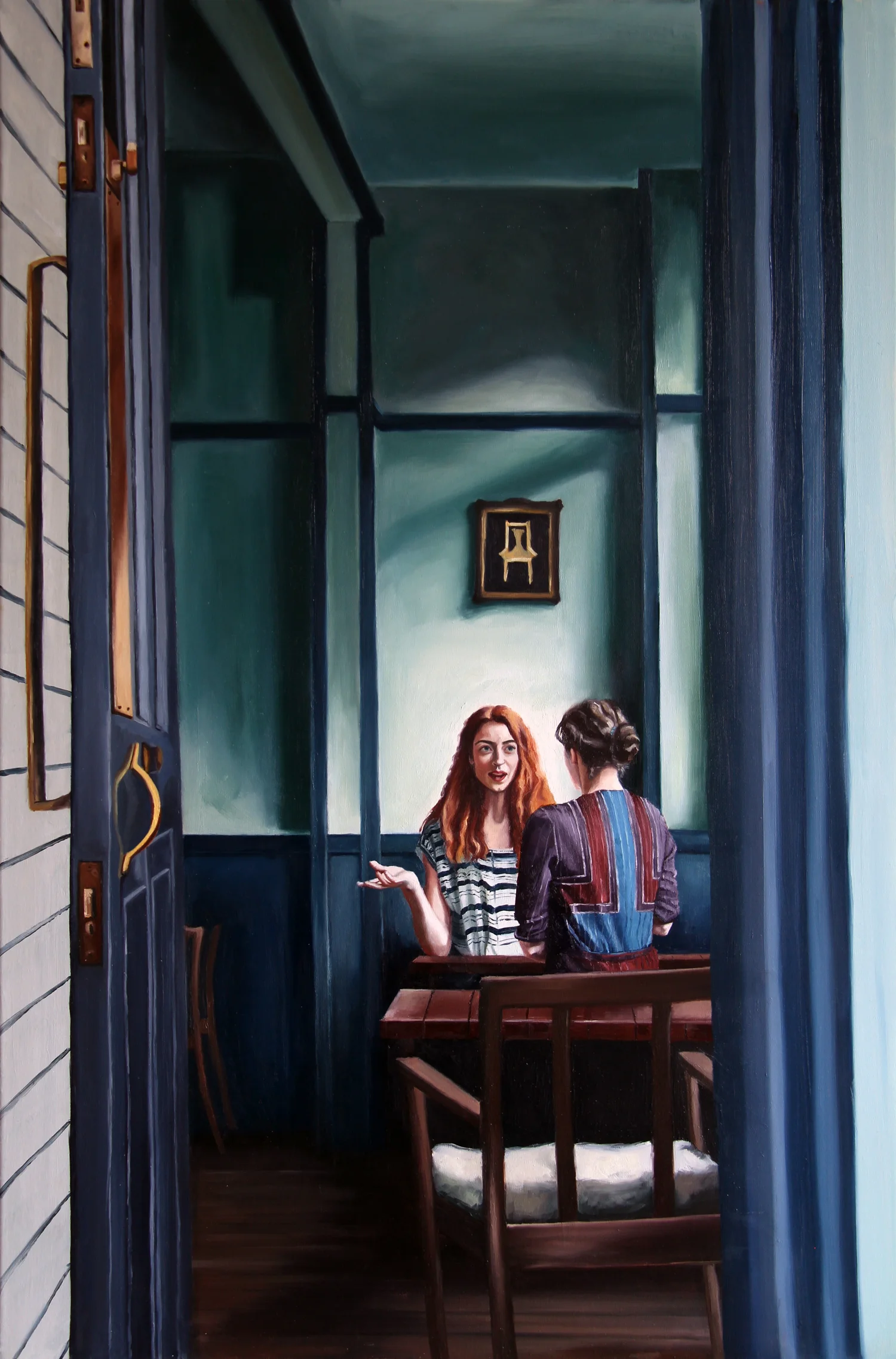 A CONVERSATION | OIL ON LINEN | 24X36" | AVAILABLE