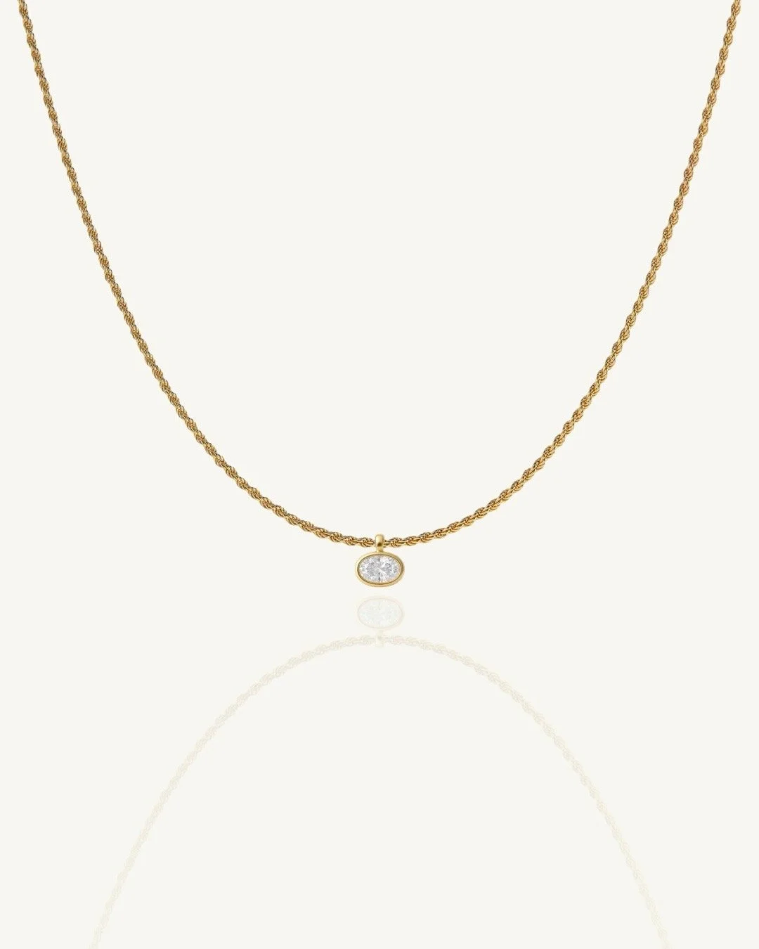 Varick East-West Bezel Oval-Cut Pendant 1ct