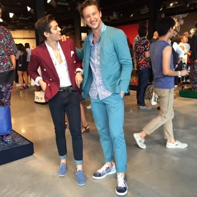 with Marcel Floruss during Tommy Hilfiger during Day 3