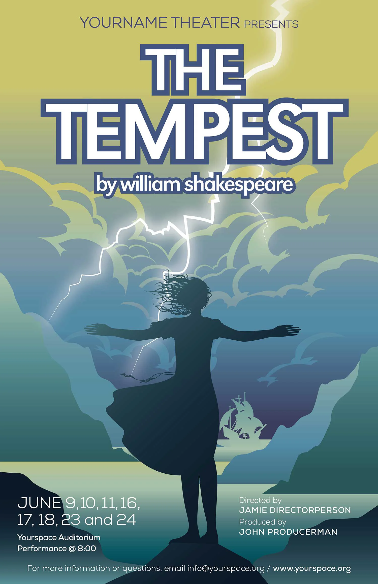 The Tempest by William Shakespeare, Drama Queen Graphics