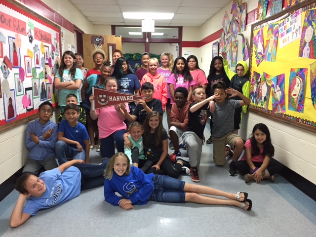Georgia's fifth grade class.