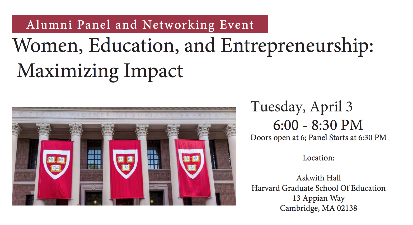 Women, Education, and Entrepreneurship: Maximizing Impact
