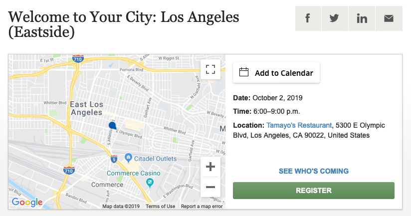 Welcome to Your City: LA (Eastside)